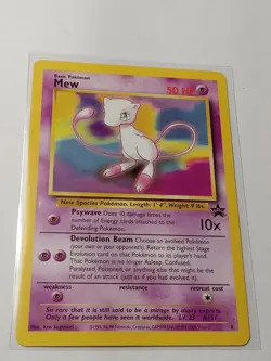 Pokemon Mew Black Star Promo #8 Non Holo NM+ (994) - Image 1