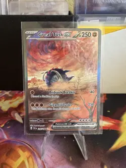 Great Tusk ex 246/198 SV01: Scarlet & Violet Base Set Holo Full Art Pokemon TCG - Image 1