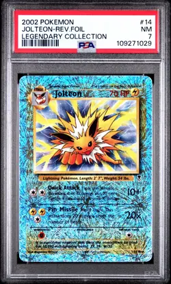 Jolteon Reverse Holo #14 /110 PSA 7 - 2002 Pokemon Legendary Collection - Image 1