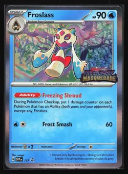 Pokemon Froslass SVP 117 Twilight Masquerade Prerelease Holo Black Star Promo NM - Image 1