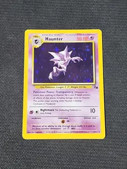 Pokemon Fossil "Haunter" 6/62 / Holo Rare / Lightly Played - Image 1