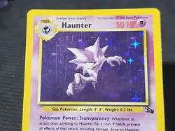 Pokemon Fossil "Haunter" 6/62 / Holo Rare / Lightly Played - Image 3
