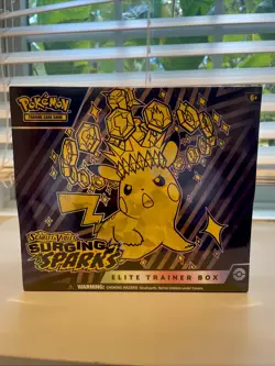 Surging Sparks Elite Trainer Box ETB - Factory Sealed - Pokemon Scarlet & Violet - Image 1