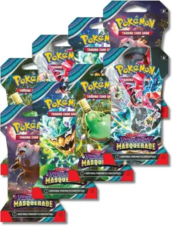 Pokemon TCG Twilight Masquerade Sleeved Booster Pack Lot - 8 Booster Packs - Image 1