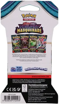 Pokemon TCG Twilight Masquerade Sleeved Booster Pack Lot - 8 Booster Packs - Image 2