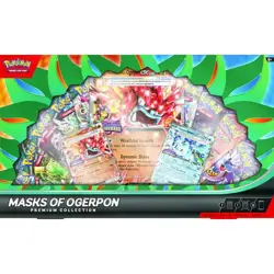 Pokemon TCG: Masks Of Ogerpon ex Premium Collection - 10 Packs, Promos - Image 2