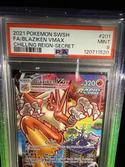 Pokemon Blaziken 201/198 - Chilling Reign SIR PSA 9 - W/ Limited Ed Graded Guard - Image 3