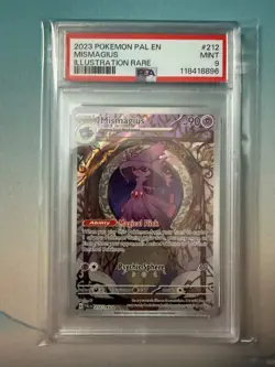 2023 Pokemon Pal En-Paldea Evolved Illustration Rare MISMAGIUS #212 PSA MINT 9 - Image 1