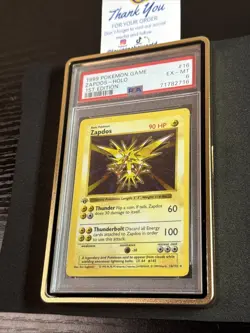 1999 Pokemon Pokemon Base Set Holo - 1st Edition - 16/102 Zapdos PSA 6 EX-MT ⚡ - Image 4