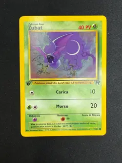 Pokemon Zubat 70/82 Team Rocket Prima Edizione Wizards ITA Carte Vintage - Image 1
