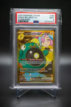 Iono’s Bellibolt ex PSA 9 Mint 2025 Pokemon TCG #188 Hyper Rare Holo - Image 1
