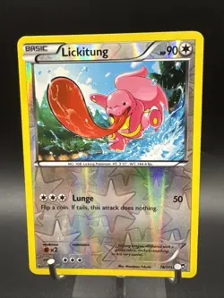 Lickitung 78/111 Rev Reverse Holo XY Furious Fists Pokemon - Image 1