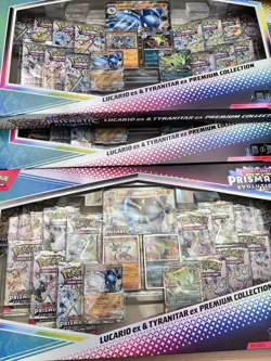 Lucario Ex Tyranitar Ex Premium Collection Prismatic Pokemon - Image 2