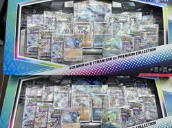 Lucario Ex Tyranitar Ex Premium Collection Prismatic Pokemon Lot Of 2 - Image 1