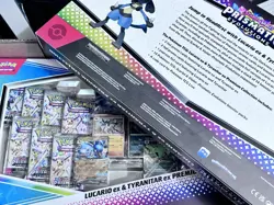 Lucario Ex Tyranitar Ex Premium Collection Prismatic Evolutions Pokemon Lot Of 2 - Image 2