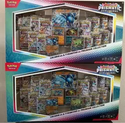 Lucario Ex Tyranitar Ex Premium Collection Prismatic Evolutions Pokemon Lot Of 2 - Image 1