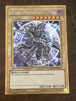 Yu-Gi-Oh! TCG Dark Magician MVP1-ENG54 1st Edition Gold Rare LP - Image 1