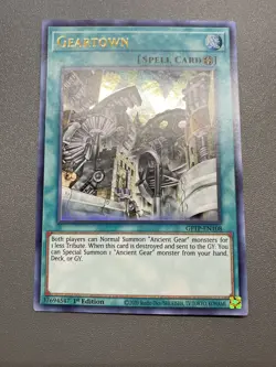 Yu-Gi-Oh! Geartown Ultra Rare 1st Edition GFTP-EN108 LP - Image 1