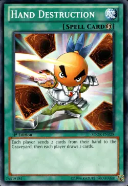 YuGiOh #SDOK-EN028 Hand Destruction - 1st Ed. - Image 1