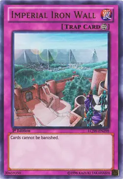 Yugioh! LP Imperial Iron Wall - LCJW-EN298 - Ultra Rare - 1st Edition Lightly Pl - Image 1