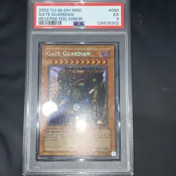 Yu-gi-oh Gate Guardian Mrd Reverse Foil Psa 5 - Image 1
