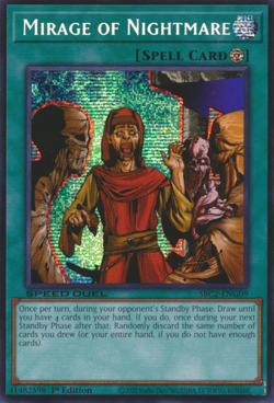 1X LP Mirage of Nightmare - SBC2-ENG09 - Prismatic Secret Rare 1st (WAX on Back) - Image 1
