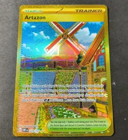 Pokemon Obsidian Flames Artazon Secret Rare Holo Trainer Card 229/197 NM - Image 1
