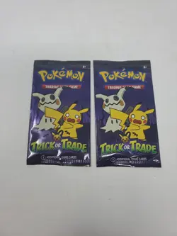 Pokemon Trick Or Trade Booster Packs Halloween 3 Cards Each 2023 Sealed Lot Of 2 - Image 1