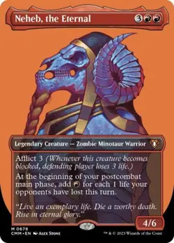 ~ Neheb, the Eternal (Borderless) ~ NM Foil ~ Commander Masters ~ MTG ~ - Image 1