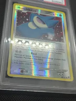 2009 PSA 7 NM Pokemon Card Munchlax 69/111 PLATINUM RISING RIVALS Reverse Holo - Image 3