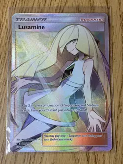 Pokemon Card - Lusamine 110/111 Holo Full Art Ultra Rare Crimson Invasion NM - Image 2