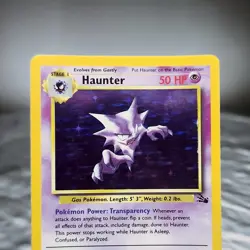 Haunter Holo Rare Fossil 6/62 Pokemon Card WoTC 1999 Unlimited Vintage TCG LP - Image 2