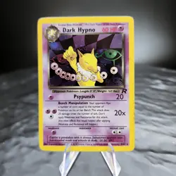 Dark Hypno 9/82 Holo Rare Team Rocket Pokemon Card WOTC Vintage TCG MP ⭐ - Image 1