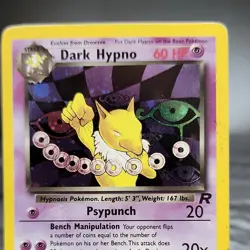 Dark Hypno 9/82 Holo Rare Team Rocket Pokemon Card WOTC Vintage TCG MP ⭐ - Image 2