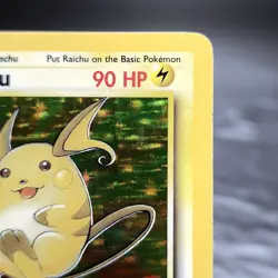 Raichu Holo 14/62 Fossil Pokemon Card 1999 WOTC TCG Vintage Rare NM-M ⚡ - Image 4