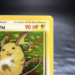 Raichu 14/62 Fossil Holo Pokemon Card WOTC Unlimited Vintage 1999 NM - Image 4