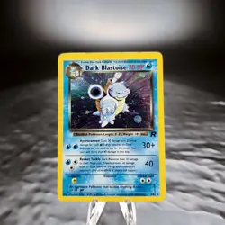 Dark Blastoise 3/82 Team Rocket Holo Rare Pokemon Card WotC Unlimited Creased - Image 1