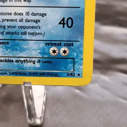 Dark Blastoise 3/82 Team Rocket Holo Rare Pokemon Card WotC Unlimited Creased - Image 4
