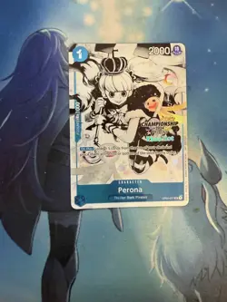 Perona OP01-077 One Piece Card Game Championship 2024 Finalist Monochrome - Image 1