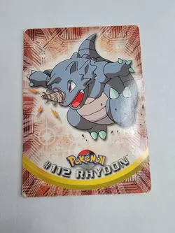 Topps Pokemon TCG Rhydon #112 TV Animation Edition Card Heavy Play - Image 1