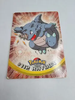 Topps Pokemon TCG Rhydon #112 TV Animation Edition Card Heavy Play - Image 2