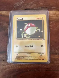 M) Pokemon Nintendo GAMEFREAK Collector Trading Card Voltorb 69/82 40HP (1995) - Image 1