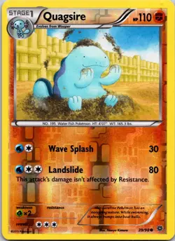 Quagsire 39/98 XY - Ancient Origins Reverse Holo - Pokemon Card LP - Image 1