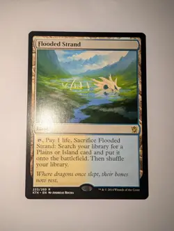 MTG Khans of Tarkir Flooded Strand Rare Card NM Condition - Image 1