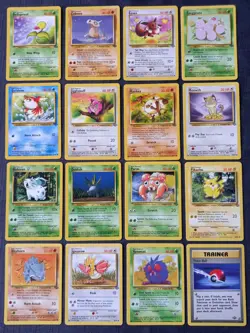 Pokemon Cards Jungle Set Complete Set of Commons (16 Cards) - Image 1