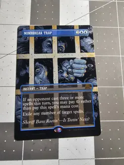 MTG Textured Foil Mindbreak Trap Tunder Junction Breaking News Near Mint - Image 1