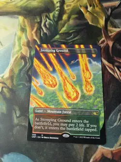 Magic the Gathering - Stomping Ground (Borderless) - Unfinity - NM - Image 2