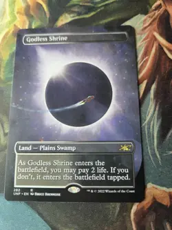1x MTG Godless Shrine NM Unfinity Borderless Full Art - Image 2