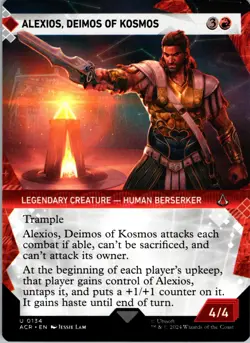 Alexios, Deimos of Kosmos (Showcase) - Foil - U - - Extended Art - Universes Be - Image 1