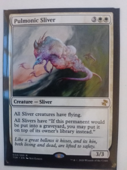 Pulmonic Sliver Magic The Gathering Rare Time Spiral Remastered 34 MTG White - Image 1